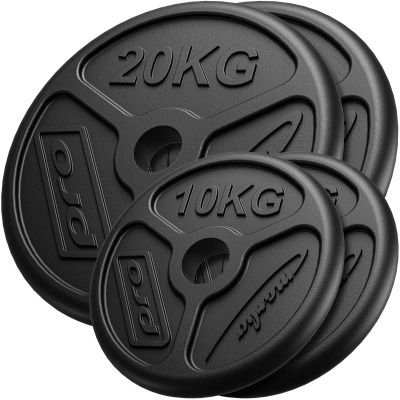 Набір чавунних олімпійських дисків Marbo Sport MW-2x20KG_2x10KG-OLI 60 кг / 2 х 20кг + 2 х 10кг