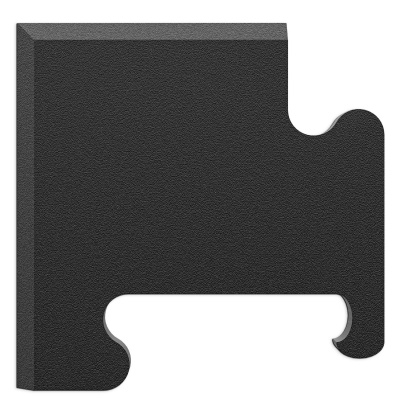 Бортик пазл-мат під тренажери на вільних вагах Marbo Sport, чорний