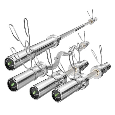 Набір олімпійських грифів Marbo Sport OLG1 | гриф 180 см + легко вигнутий гриф 120 см + 2x rоротких грифів 50 см