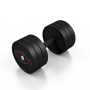 Гантель прорезиненный Marbo Sport 22.5кг, черный матовый