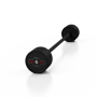 Штанга прорезиненная Marbo Sport 35кг, черный матовый